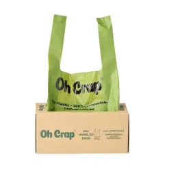 Oh Crap Compostable Dog Poop Bags with Handles - Roll of 200 Bags Hot
