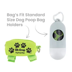 Oh Crap Compostible Corn Starch Dog Poop Bags - 240 Bags (16 rolls x 15 Bags per roll) Best
