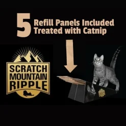 Omega Paw Scratch Mountain Ripple Board Cardboard Cat Scratcher Sale