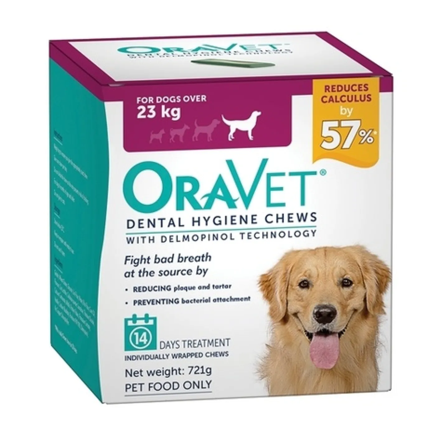 Oravet Plaque & Tartar Control Chews for Large Dogs over 23kg - 14 Chews Online