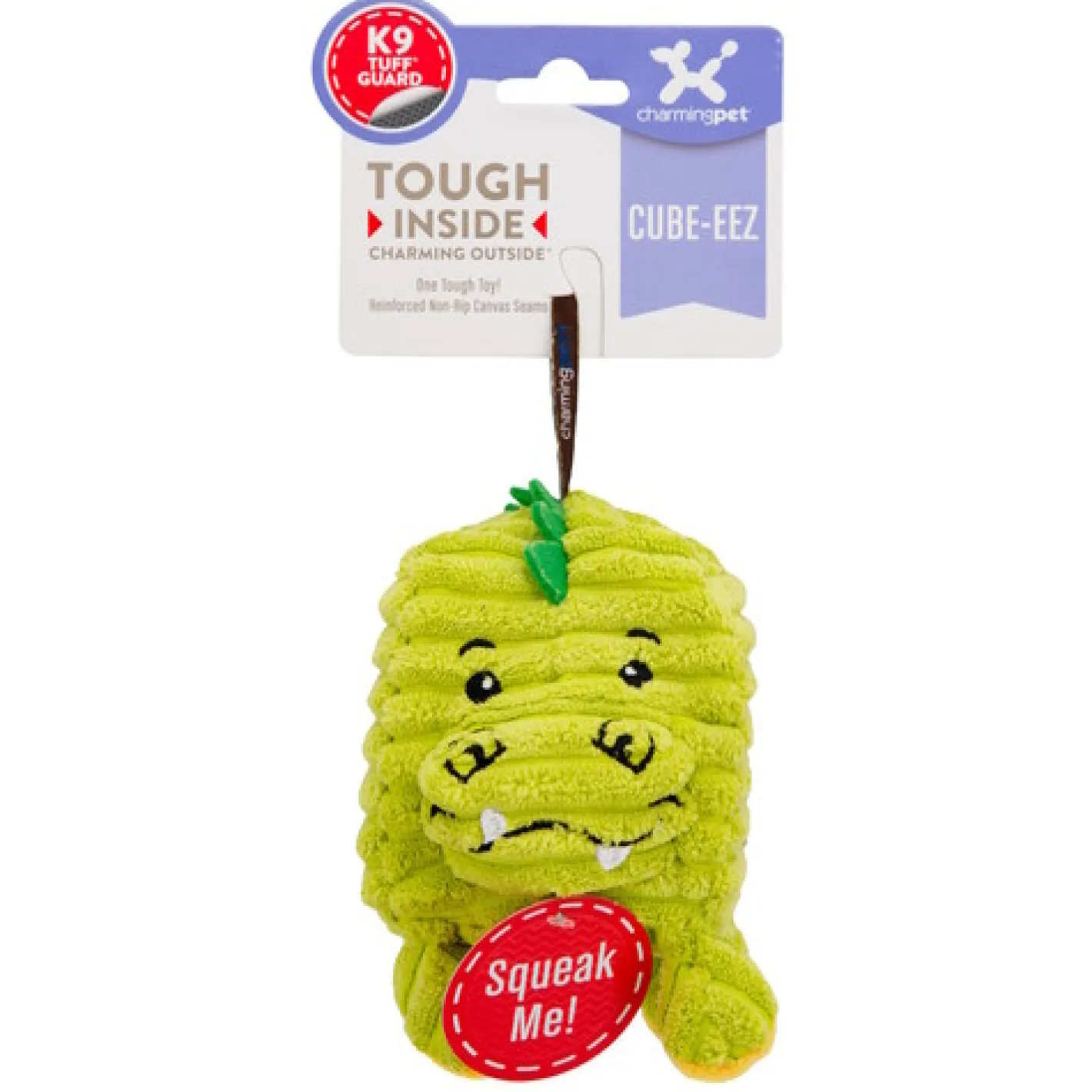Outward Hound Cube-Eez 2-in-1 Squeaker Dog Toy - Gator Best