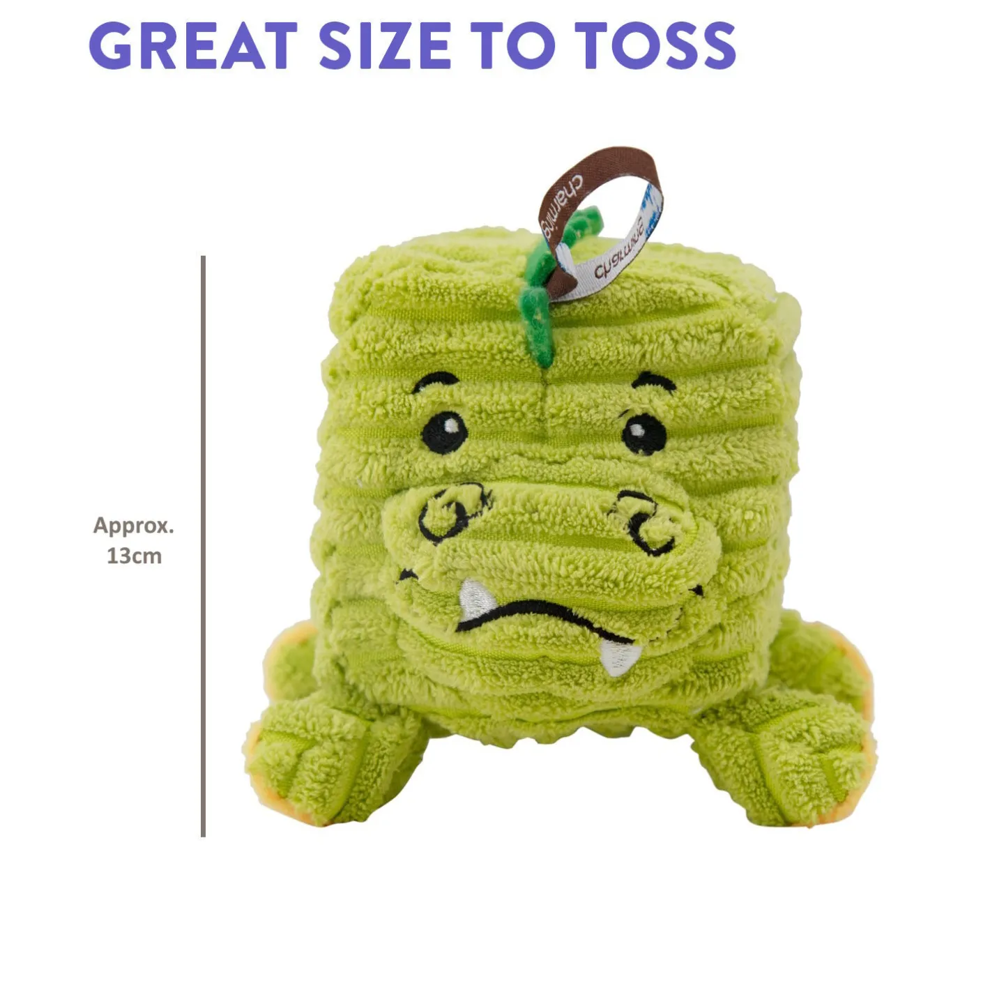 Outward Hound Cube-Eez 2-in-1 Squeaker Dog Toy - Gator Best