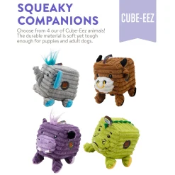Outward Hound Cube-Eez 2-in-1 Squeaker Dog Toy - Gator Best