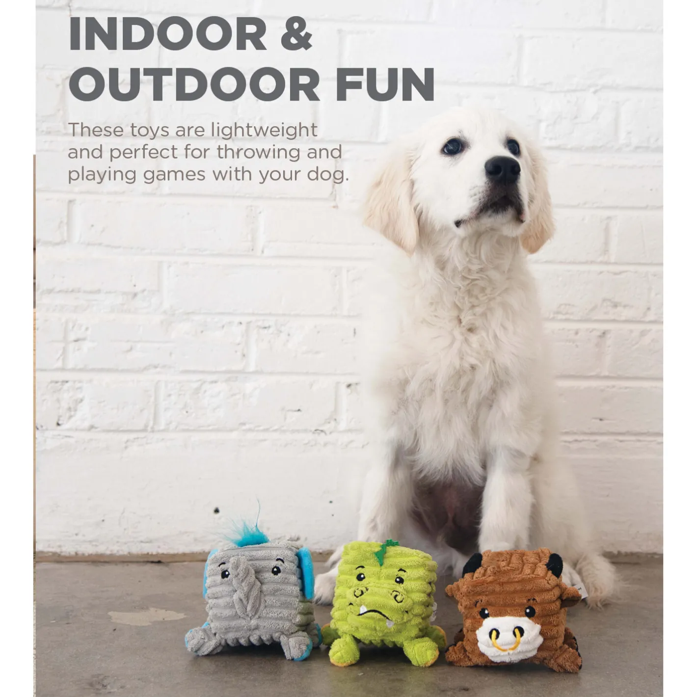 Outward Hound Cube-Eez 2-in-1 Squeaker Dog Toy - Hippo Discount
