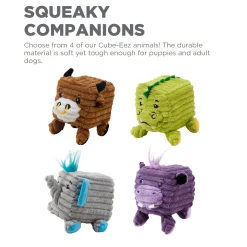 Outward Hound Cube-Eez 2-in-1 Squeaker Dog Toy - Hippo Discount