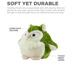 Outward Hound Durable Plush Dog Toy - Howling Hoots Online