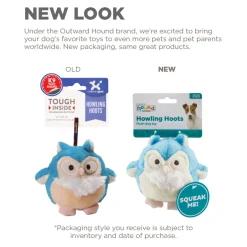 Outward Hound Durable Plush Dog Toy - Howling Hoots Online