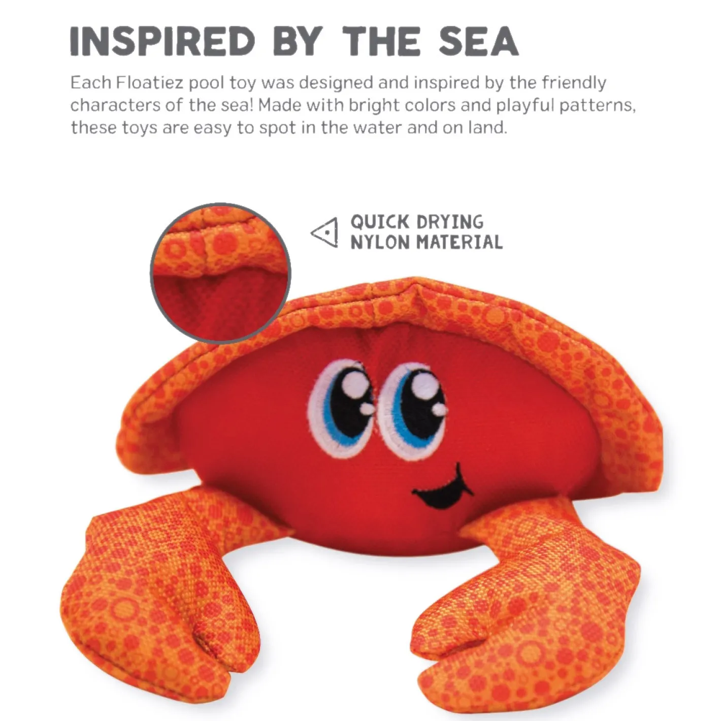 Outward Hound Floatiez Crab Floating Squeaker Dog Toy Sale