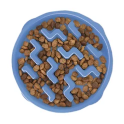 Outward Hound Fun Feeder Slow Food Bowl for for Dogs Blue Notch Sale