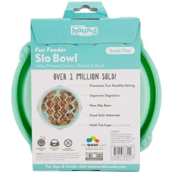 Outward Hound Fun Feeder Wave Slow Feeder Dog Bowl - Mini in Mint Hot