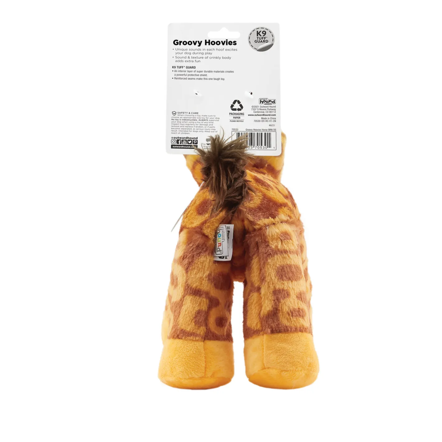 Outward Hound Grunt & Squeak Groovie Hoovies Dog Toy Sale