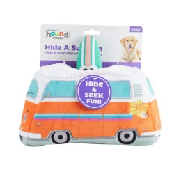 Outward Hound Hide A Surf Van Plush Dog Puzzle with 3 Squeaker Toys Clearance