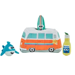 Outward Hound Hide A Surf Van Plush Dog Puzzle with 3 Squeaker Toys Clearance