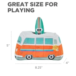 Outward Hound Hide A Surf Van Plush Dog Puzzle with 3 Squeaker Toys Clearance