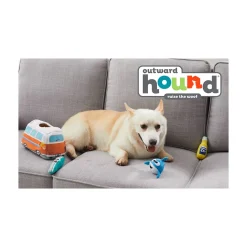 Outward Hound Hide A Surf Van Plush Dog Puzzle with 3 Squeaker Toys Clearance