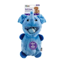 Outward Hound Hide-a-Ball Hogz Dog Toy - Elephant with 3 Tennis Balls Best