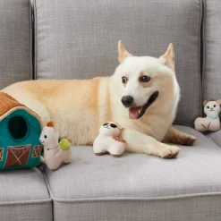 Outward Hound Hide-A-Llama Plush Dog Puzzle with 3 Squeaker Toys Best