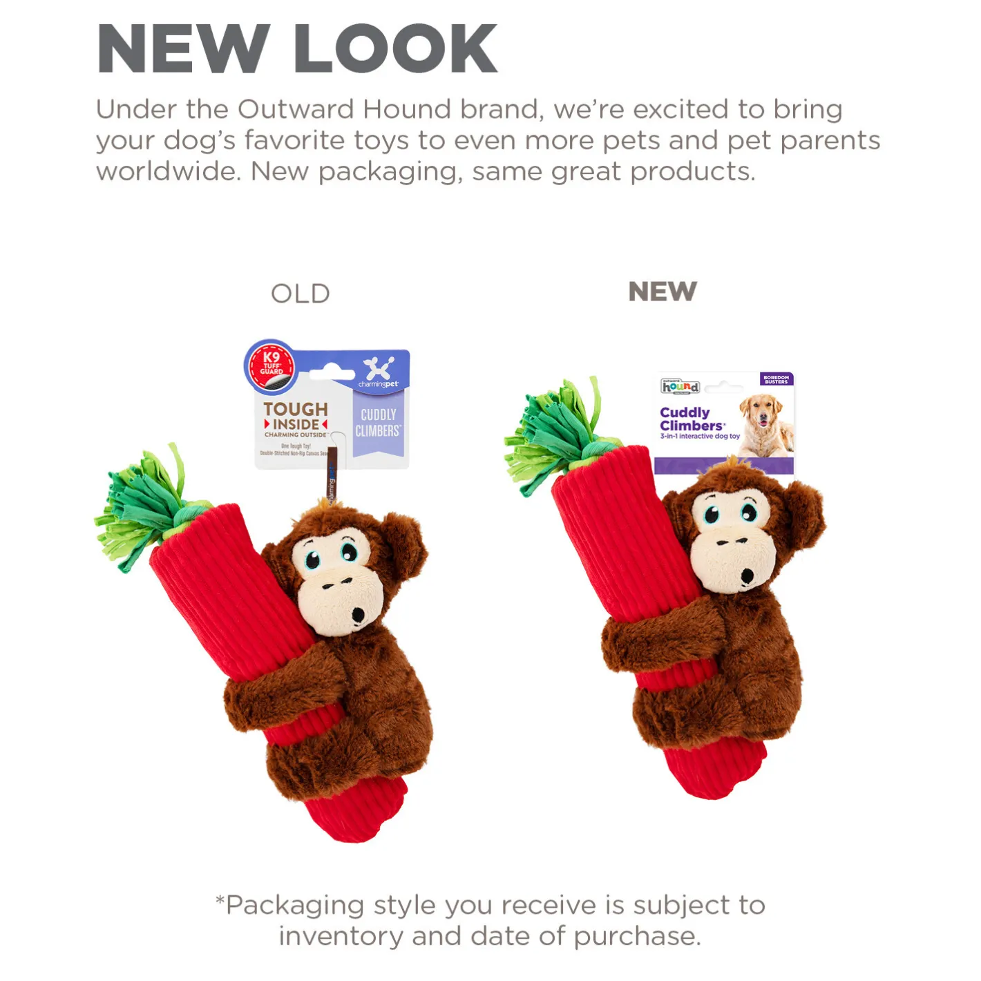 Outward Hound 3-in-1 Tug & Toss Dog Toy - Cuddly Climbers Monkey Sale