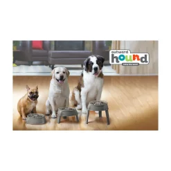 Outward Hound 3-in-1 Up Height Adjustable Dog Bowl Hot
