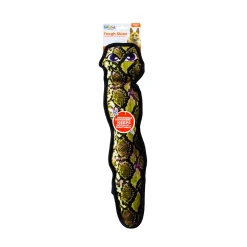 Outward Hound Invincible Tough Skinz Rattle Snake Dog Toy - Green - Large Best