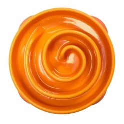 Outward Hound Mini Fun Feeder Interactive Slow Bowl for Dogs - Orange Maze Clearance