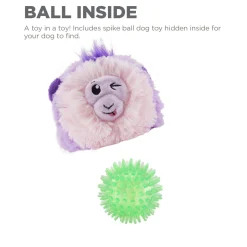 Outward Hound Reversi-Balls 2-in1- Plush & Ball Dog Toy - Monkey Hot