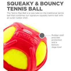 Outward Hound Tennis Max Fetch Dog Ball with Rubber Shell Hot