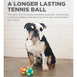 Outward Hound Tennis Max Fetch Dog Ball with Rubber Shell Hot