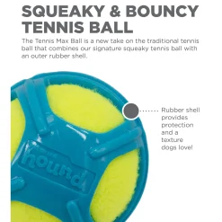 Outward Hound Tennis Max Fetch Dog Ball with Rubber Shell Hot