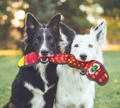 Outward Hound Tough Seamz 6-Squeaker Snake Dog Toy with No Stuffing Sale