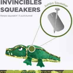 Outward Hound Xtreme Seamz Squeaker Dog Toy - Alligator Best