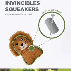 Outward Hound Xtreme Seamz Squeaker Dog Toy - Lion Online