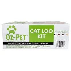 Oz Pet Cat Litter System - Sifter Set with Bonus Litter & Scoop - Charcoal Outlet