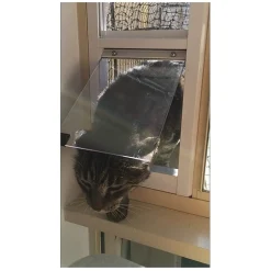 Patiolink Cat Window Insert for Sliding Windows in White 80cm-160cm Discount