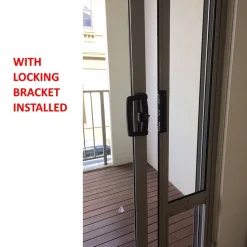 Patiolink Sliding Door Pet Panel Insert & Flap + Locking Bracket for Doors Fashion