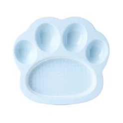 Pet DreamHouse PAW 2-in-1 Slow Mini Slow Feeder & Lick Pad for Cats & Small Dogs - Baby Blue Hot
