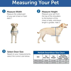 PetSafe Lockable SmartDoor with Radio Frequency Collar Key for Large Dogs Outlet
