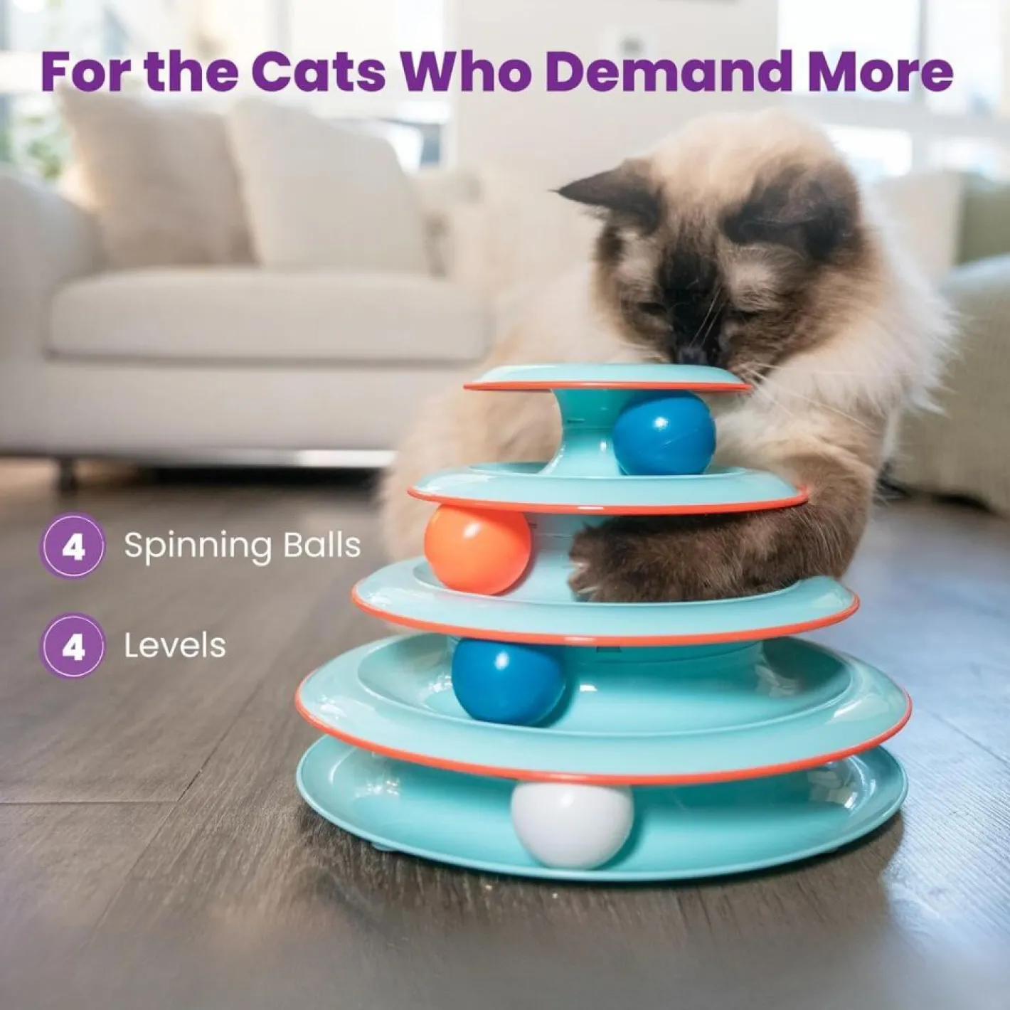 Petstages Chase Meowtain Interactive Cat Puzzle Toy Clearance