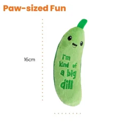 Petstages Crunchy Pickle Kicker Catnip Cat Toy New