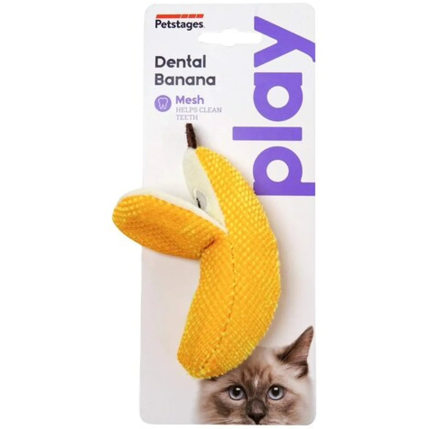 Petstages Dental Banana Catnip Chew Toy for Cats Sale