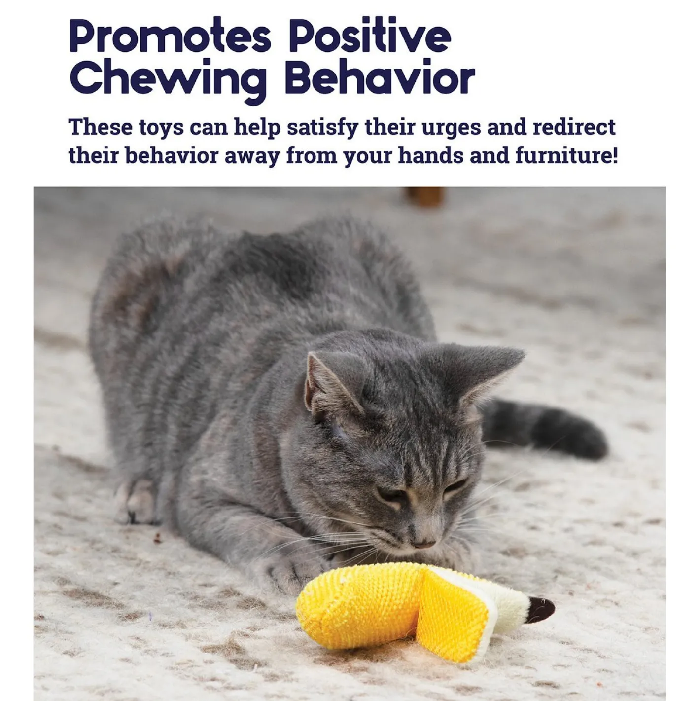 Petstages Dental Banana Catnip Chew Toy for Cats Sale