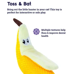 Petstages Dental Banana Catnip Chew Toy for Cats Sale