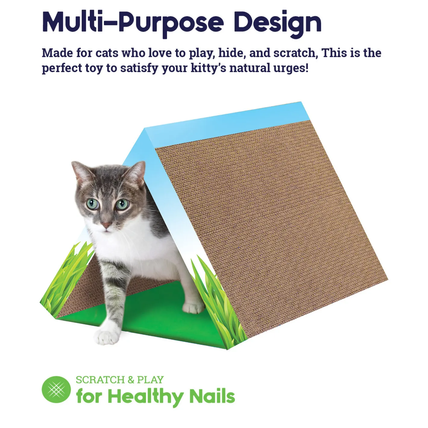 Petstages Fold Away Cardboard Cat Scratcher & Tunnel Hot