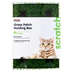 Petstages Grass Patch Hunting Box Interactive Cat Toy with Faux Grass Sale