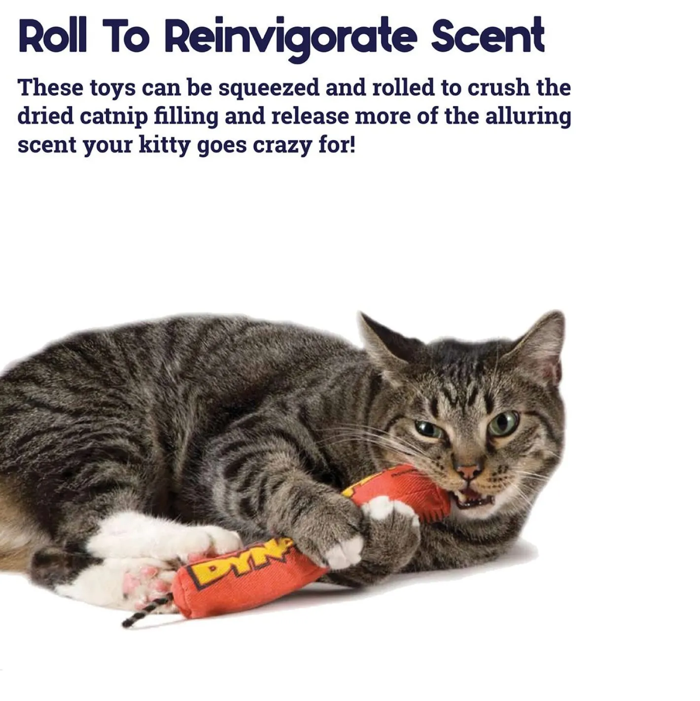 Petstages Green Magic Dynamite Kickaroo Catnip Toy Hot