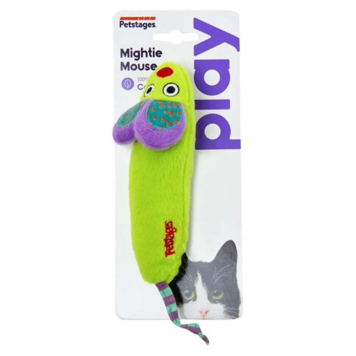 Petstages Green Magic Mightie Mouse Catnip Infused Kickeroo Cat Toy Hot