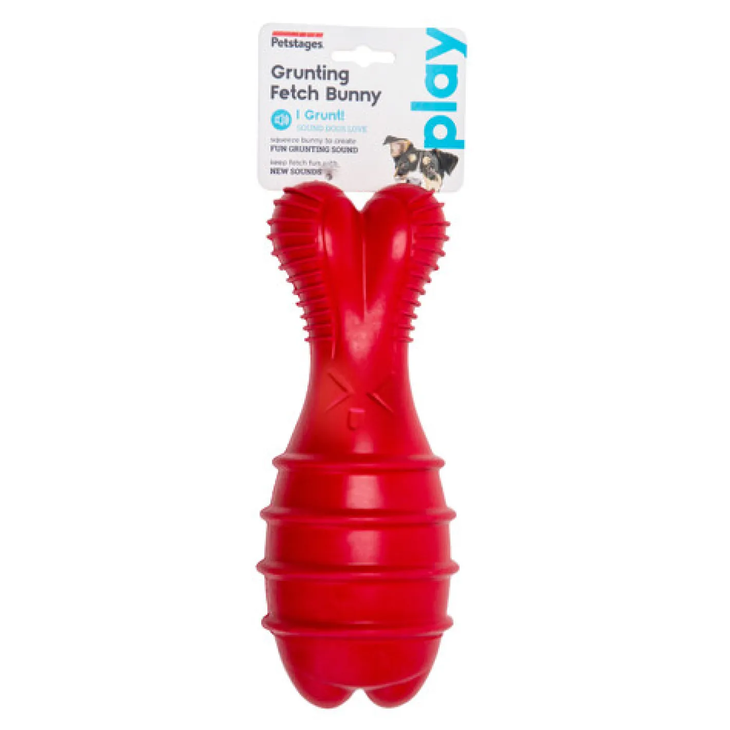 Petstages Grunt & Fetch Rubber Bunny Dog Toy Discount