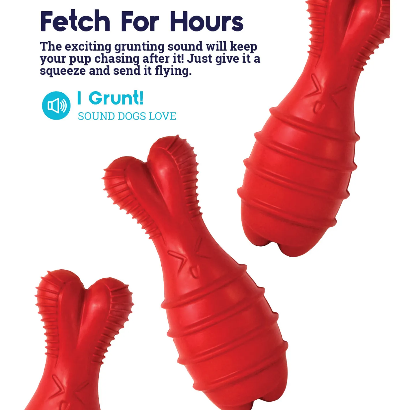 Petstages Grunt & Fetch Rubber Bunny Dog Toy Discount