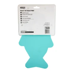 Petstages Hunt N Snack Mat Wet and Dry Slow Food Bowl for Cats - Blue Hot