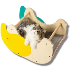 Pidan Elephant Hide Out Pet Bed & Rocker in Beech, Acrylic & Felt Sale